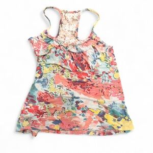Candie's Colorful Abstract Tank Top